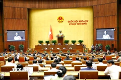 Sáng 12/11/2025, Quốc hội thảo luận ở hội trường về dự án Luật Thi hành án hình sự (sửa đổi). (Ảnh: Doãn Tấn/TTXVN)