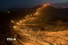 Quang cảnh Khu phi quân sự (DMZ), tại Cheorwon, tỉnh Gangwon, Hàn Quốc. (Nguồn: Yonhap/TTXVN)
