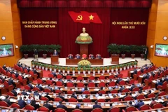 Phiên khai mạc Hội nghị lần thứ 14 Ban Chấp hành Trung ương Đảng khóa XIII. (Ảnh: Lâm Khánh/TTXVN)