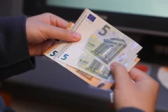 Đồng euro tại Brussels, Bỉ. (Ảnh: THX/TTXVN)