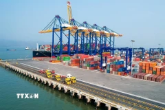 Dự án Bến số 5, số 6 Khu bến cảng Lạch Huyện (Hải Phòng). (Ảnh: Hoàng Ngọc/TTXVN)