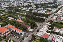Một góc thành phố Mỹ Tho, tỉnh Tiền Giang. (Ảnh: Hồng Đạt/TTXVN)