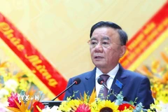 Ông Trần Cẩm Tú, Ủy viên Bộ Chính trị, Thường trực Ban Bí thư phát biểu chỉ đạo Đại hội. (Ảnh: Phương Hoa/TTXVN)