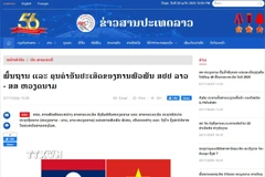 Bài viết ca ngợi mối quan hệ hữu nghị vĩ đại Việt Nam-Lào đăng trên báo điện tử Pathet Lao của Hãng Thông tấn xã Lào. (Nguồn: TTXVN phát)