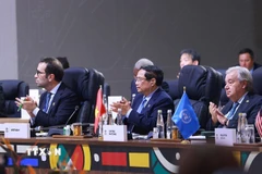 Thủ tướng Phạm Minh Chính tham dự và phát biểu tại Phiên toàn thể Hội nghị Thượng đỉnh G20. (Ảnh: Dương Giang/TTXVN)