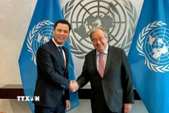 Tổng Thư ký Liên hợp quốc António Guterres chúc tết Nguyên đán Ất Tỵ. (Ảnh: TTXVN phát)
