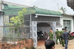 Căn nhà xảy ra vụ việc đang được công an điều tra. (Ảnh: Tường Quân/TTXVN)