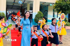 Học sinh ngoài công lập sẽ được hỗ trợ học phí. (Ảnh minh họa: Thu Hoài/TTXVN)