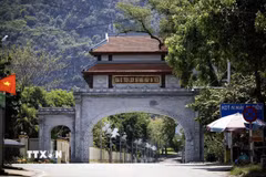 Khu Di tích lịch sử Nhà máy in tiền tại xã Phú Nghĩa (Lạc Thủy, Hòa Bình. (Ảnh: Trọng Đạt/TTXVN)