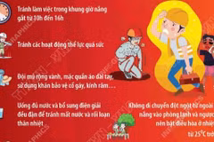 Hãy lưu ý 7 điều này để phòng chống sốc nhiệt