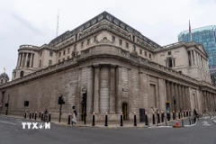 Tòa nhà Ngân hàng Trung ương Anh ở London. (Nguồn: THX/TTXVN)