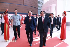 Sáng 27/9/2025, tại thành phố Hải Phòng, Thủ tướng Phạm Minh Chính dự Đại hội đại biểu Đảng bộ thành phố Hải Phòng lần thứ nhất, nhiệm kỳ 2025-2030. (Ảnh: Dương Giang/TTXVN)