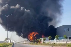 Hiện trường vụ cháy. (Nguồn: TTXVN phát)