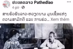 Bài đăng trên trang Facebook chính thức của tờ Pathetlao. (Ảnh: TTXVN phát)