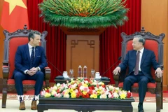 Tổng Bí thư Tô Lâm tiếp Bộ trưởng Bộ Chiến tranh Hoa Kỳ Pete Hegseth. (Ảnh: Thống Nhất /TTXVN)