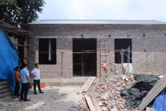 Ngôi nhà của hộ gia đình trong diện xóa nhà tạm được xây mới tại xã Phủ Thông. (Ảnh: Vũ Hoàng Giang/TTXVN)