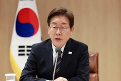 Tổng thống Hàn Quốc Lee Jae Myung phát biểu tại cuộc họp ở thủ đô Seoul. (Ảnh: Yonhap/TTXVN)