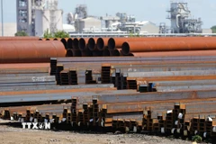 Thép được sản xuất tại Delta, British Columbia, Canada. (Nguồn: THX/TTXVN)