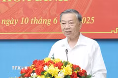 Tổng Bí thư Tô Lâm phát biểu chỉ đạo. (Ảnh: Thống Nhất/TTXVN)