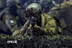 Binh sỹ Đức tham gia một cuộc tập trận. (Nguồn: REUTERS/TTXVN)