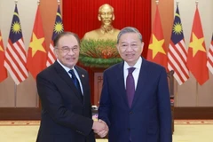 Tối 25/02/2025, tại Trụ sở Trung ương Đảng, Tổng Bí thư Tô Lâm tiếp Thủ tướng Malaysia Anwar Ibrahim nhân dịp Thủ tướng tham dự Diễn đàn Tương lai ASEAN (AFF). Ảnh: Thống Nhất – TTXVN