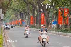 Đường phố Hà Nội. (Ảnh: Minh Quyết/TTXVN)