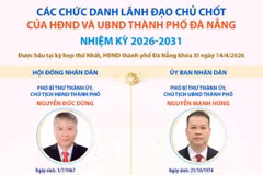Các chức danh lãnh đạo chủ chốt của HĐND và UBND thành phố Đà Nẵng
