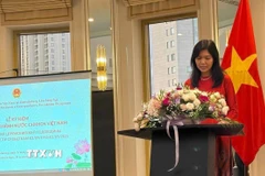 Tổng lãnh sự Nguyễn Mai Hường phát biểu tại buổi lễ. (Nguồn: TTXVN phát)