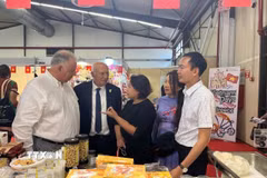 Kết nối doanh nghiệp Việt Nam với các đối tác Hy Lạp tại Triển lãm. (Nguồn: Đại sứ quán cung cấp/TTXVN phát)