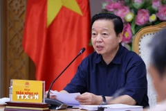 Phó Thủ tướng Trần Hồng Hà phát biểu chỉ đạo. (Ảnh: Văn Điệp/TTXVN)