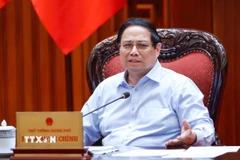 Thủ tướng Phạm Minh Chính chủ trì họp Thường trực Chính phủ về Dự thảo nghị quyết phát triển kinh tế tư nhân. Ảnh: Dương Giang-TTXVN