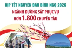 Ngành đường sắt phục vụ hơn 1.800 chuyến tàu dịp Tết Nguyên đán Bính Ngọ 2026