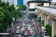 Từ ngày 1/1/2029, tất cả các xe ôtô tham gia giao thông ở Hà Nội, Thành phố Hồ Chí Minh phải đáp ứng từ Mức 2 trở lên. (Ảnh: Hoài Nam/Vietnam+)