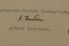 Bức thư của Albert Einstein, được Viện Gnazim ở Tel Aviv - kho lưu trữ văn học Do Thái lớn nhất thế giới - phát hiện vào tháng 11/2025. (Nguồn: TPS-IL)