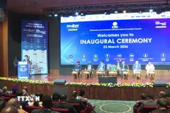 Quang cảnh khai mạc IndiaSoft 2026. (Ảnh: Ngọc Thúy/TTXVN)