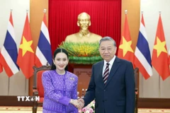 Chiều 16/5, tại Trụ sở Trung ương Đảng, Tổng Bí thư Tô Lâm tiếp Thủ tướng Vương quốc Thái Lan Paetongtarn Shinawatra thăm chính thức Việt Nam. (Ảnh: Thống Nhất/TTXVN)