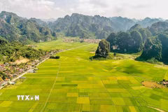 Vùng núi đá vôi Yên Thịnh (xã Hữu Liên, tỉnh Lạng Sơn). (Ảnh: Anh Tuấn/TTXVN)