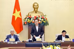 Chủ tịch Quốc hội Trần Thanh Mẫn phát biểu. (Ảnh: Doãn Tấn/TTXVN)