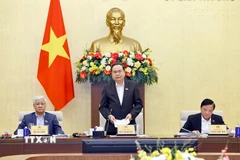 Chủ tịch Quốc hội Trần Thanh Mẫn phát biểu. (Ảnh: Doãn Tấn/TTXVN)