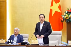 Chủ tịch Quốc hội Trần Thanh Mẫn phát biểu. (Ảnh: Doãn Tấn/TTXVN)