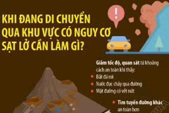 Khi đang di chuyển qua khu vực có nguy cơ sạt lở cần làm gì?