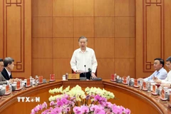 Tổng Bí thư Tô Lâm, Trưởng Ban Chỉ đạo Trung ương về phòng, chống tham nhũng, lãng phí, tiêu cực phát biểu. (Ảnh: An Đăng/TTXVN)