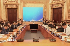 Quang cảnh buổi tiếp. (Ảnh: Hữu Duyên/TTXVN)