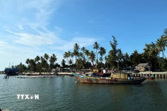 Vẻ đẹp bình yên của xã đảo Tam Hải (Đà Nẵng). (Ảnh: Đỗ Trưởng/TTXVN)
