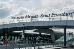 Sân bay Pulkovo ở St. Peterburg.