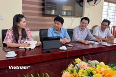 Lãnh đạo Đảng uỷ, UBND xã Thọ Phú thông tin về vụ việc hiệu trưởng Lê Đình Quân đi hát karaoke trong giờ trực bão số 5 là chưa chính xác. (Ảnh: Việt Hoàng/Vietnam+)