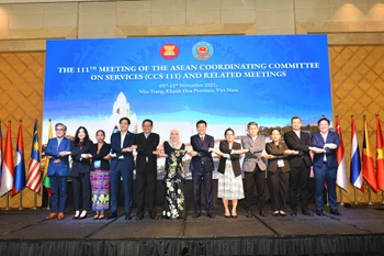 Bộ Tài chính và Ban Thư ký ASEAN đồng chủ trì Phiên họp lần thứ 111 của Ủy ban Điều phối Dịch vụ ASEAN (CCS 111) tại Khánh Hòa, Việt Nam. (Ảnh: BTC)