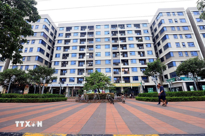 Khu nhà cho công nhân tại khu công nghiệp Yên Phong, tỉnh Bắc Ninh. (Ảnh: Tuấn Anh/TTXVN) ttxvn-nha-o-xa-hoi-yen-phong-bac-ninh.jpg