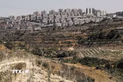 Quang cảnh khu định cư ở Efrat ở ngoại ô thành phố Bethlehem, Khu Bờ Tây. (Ảnh: Getty Images/TTXVN)