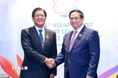 Thủ tướng Phạm Minh Chính gặp Tổng thống Philippines Ferdinand Marcos Jr.. (Ảnh: Dương Giang/TTXVN)